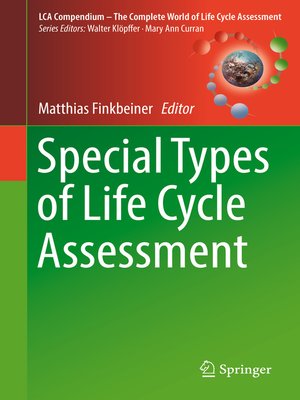 cover image of Special Types of Life Cycle Assessment